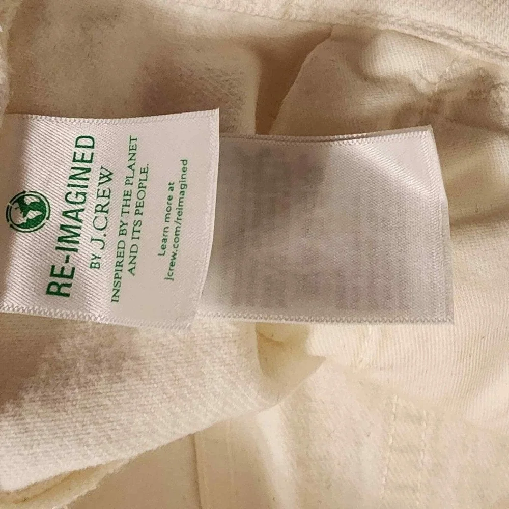 J. Crew wide flared‎ leg cream Relaxed jeans size 32 new!!